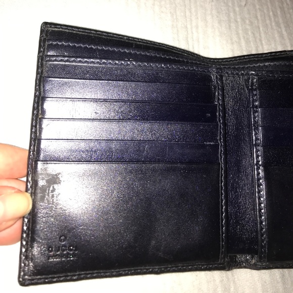 Leather wallet Gucci Black in Leather - 25254844 Gucci Wallet