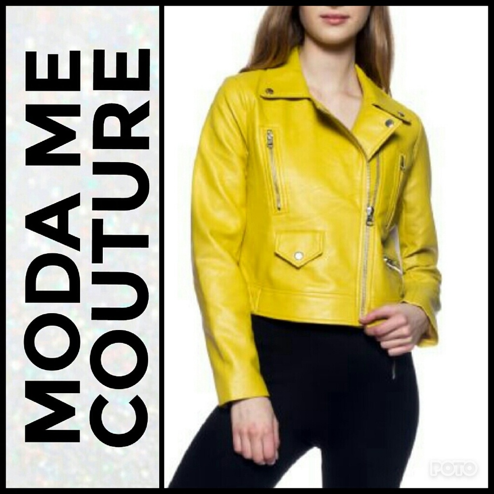 Jacket Motto FAUX LEATHER MOTO JACKET - Picture 2 of 4