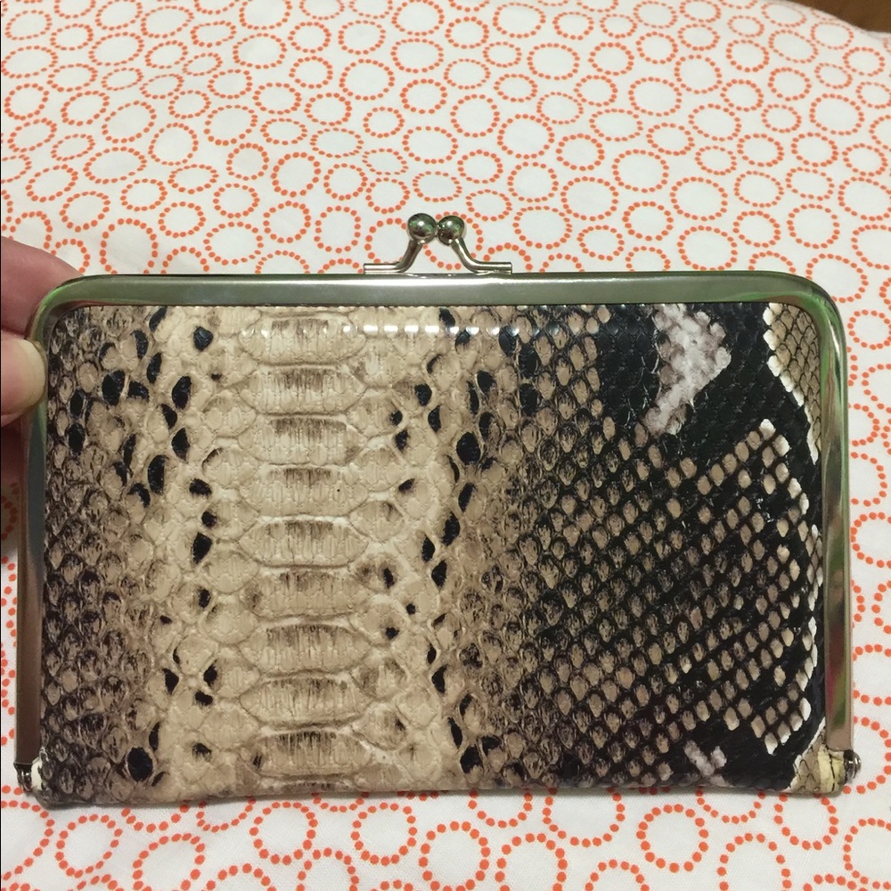 Faux snake skin wallet