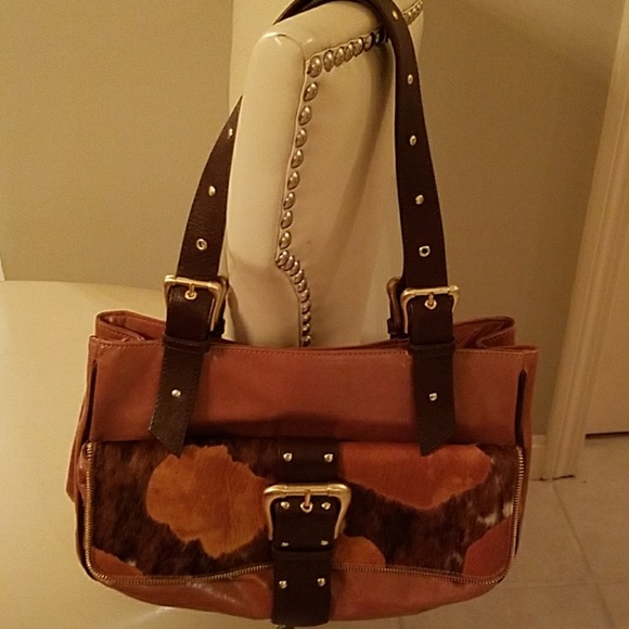 Sondra Roberts animal print shoulder bag - Picture 1 of 3