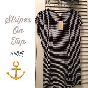 Michael Kors Nautical Striped Tee