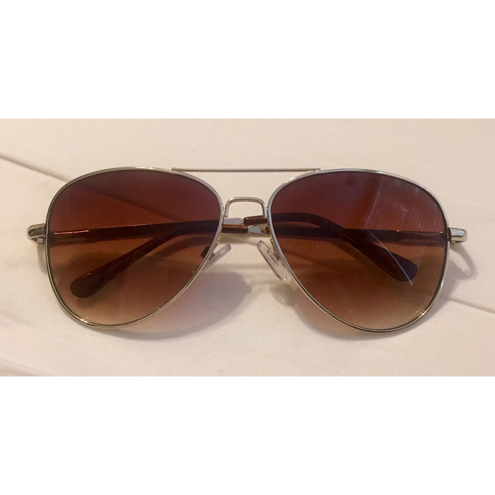Brown Aviator Sunglasses