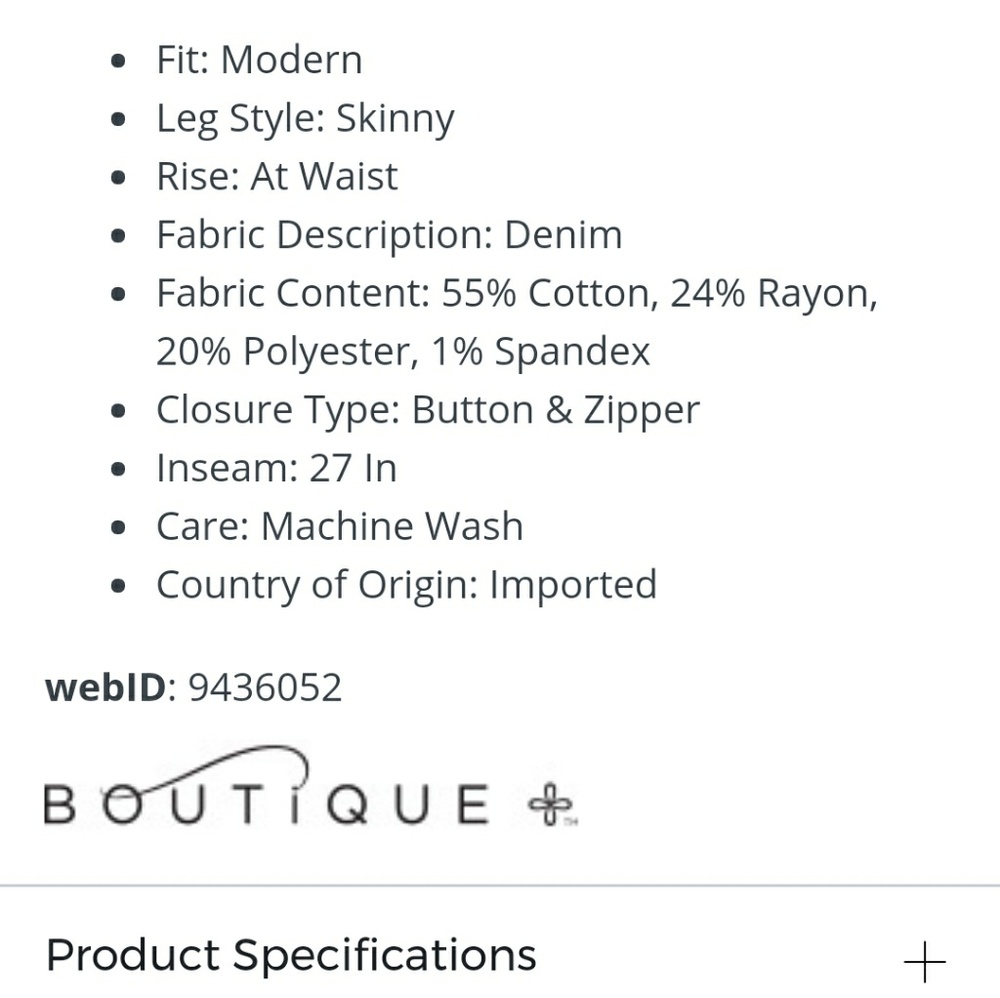 Jcpenny Boutique Ankle Jeans - Picture 3 of 5