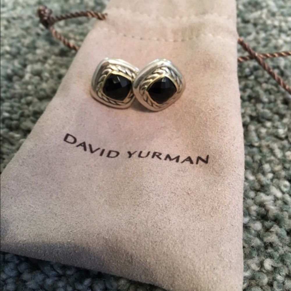 David Yurman Black Onyx Earings!