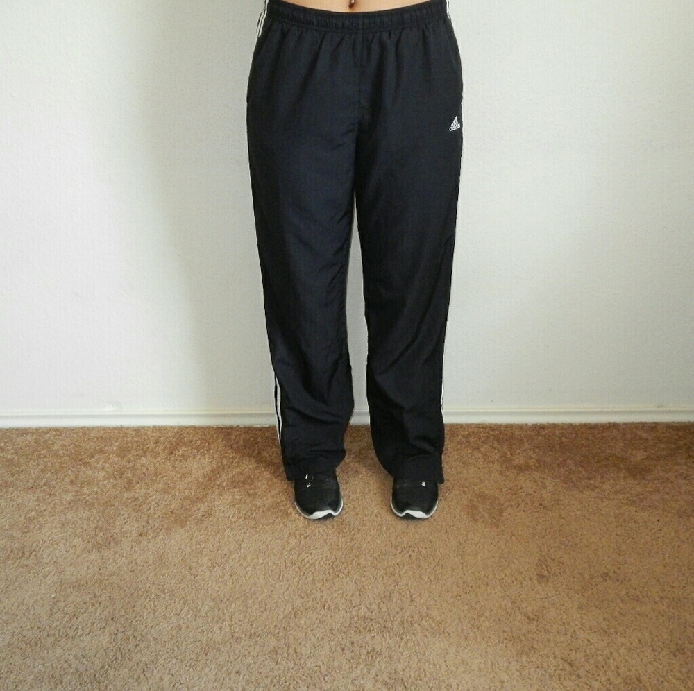 ADIDAS Black/ White Wind Pants