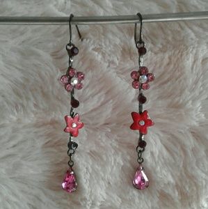 Floral & Teardrop Earrings