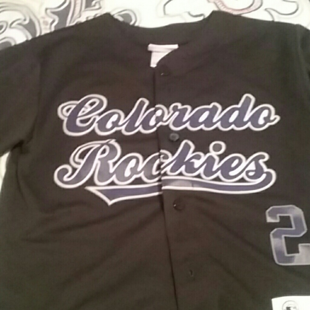 Boys Colorado Rockies Jersey (Medium 8 - 10)