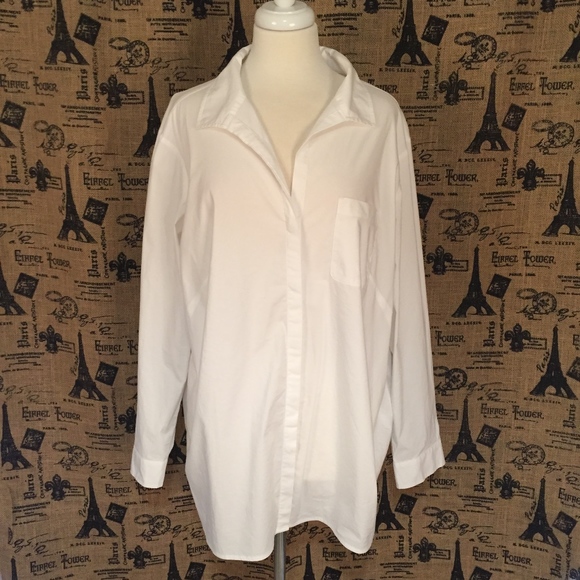 J. Jill Tops - J. Jill White Button Top Size 2X