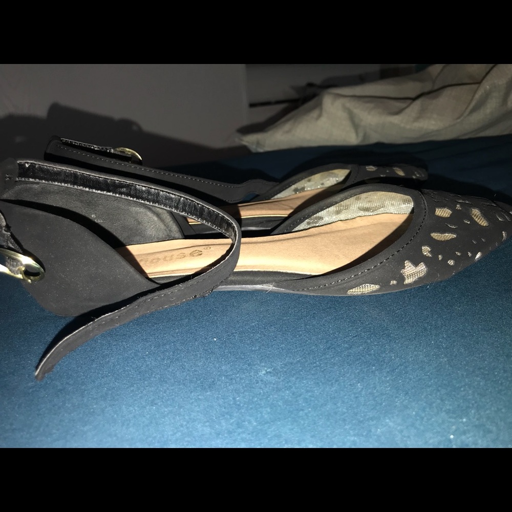 Fancy flats with straps