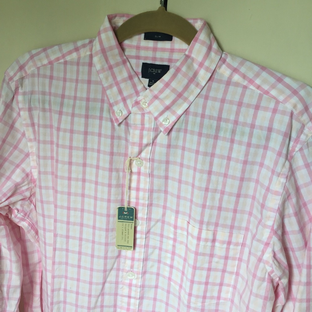 NWT J Crew Slim Plaid Button Down Shirt