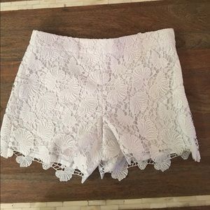 Ann Taylor white lace shorts size 2 never worn