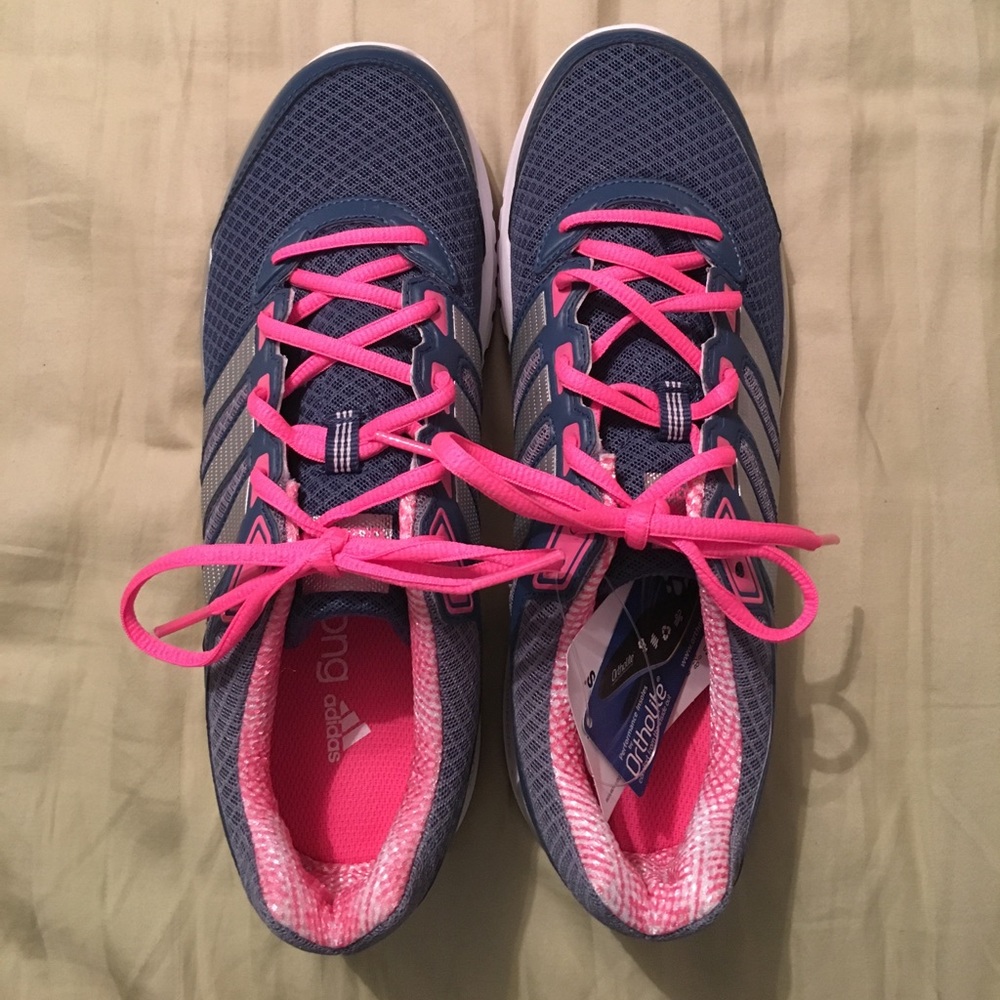 Adidas Brand New Blue & Pink Tennis Shoes