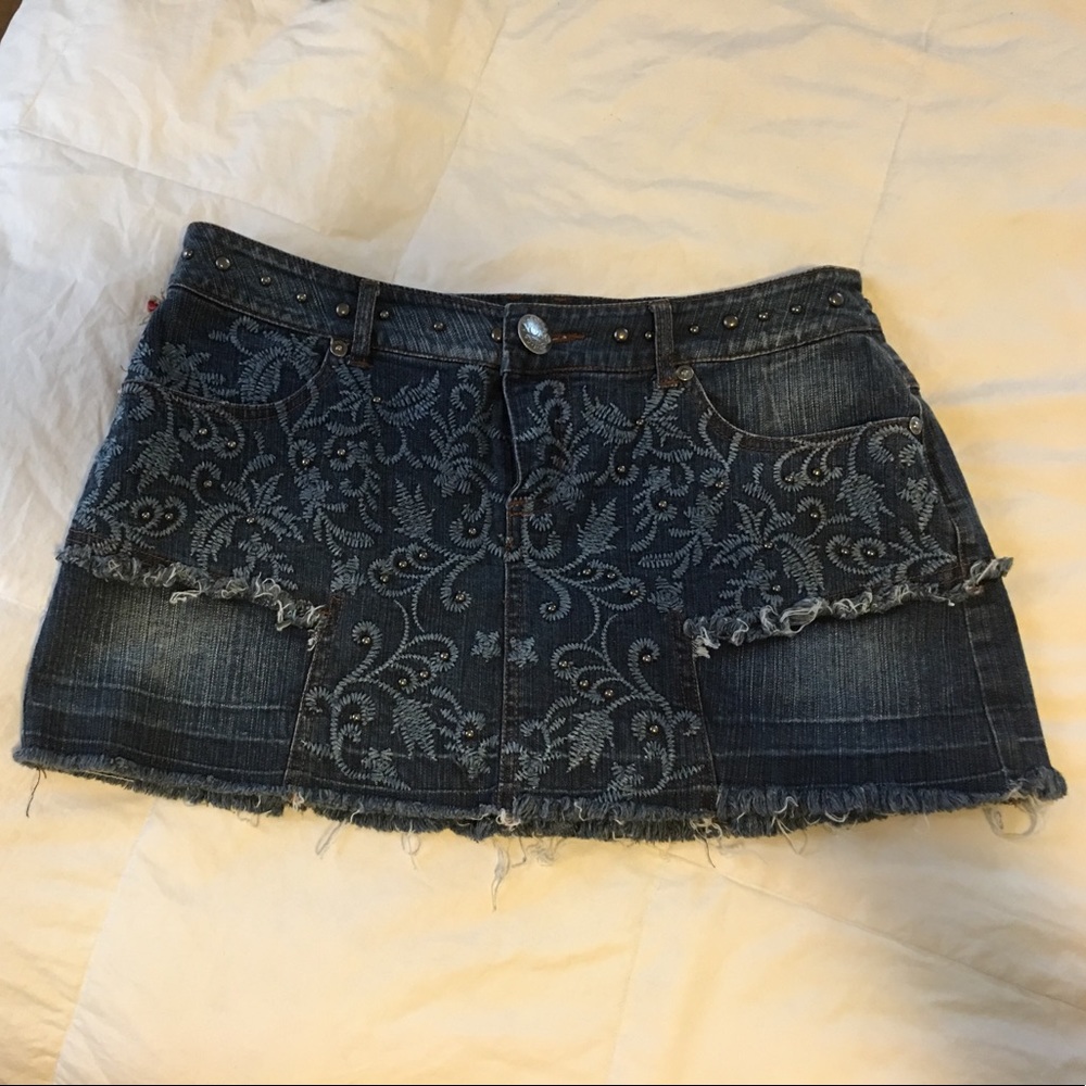 XOXO Denim Skirt