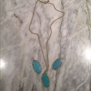 Necklace and earrings