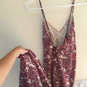 Pink paisley maxi dress