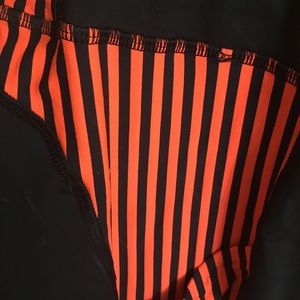 Lululemon Navy and neon orange workout pants