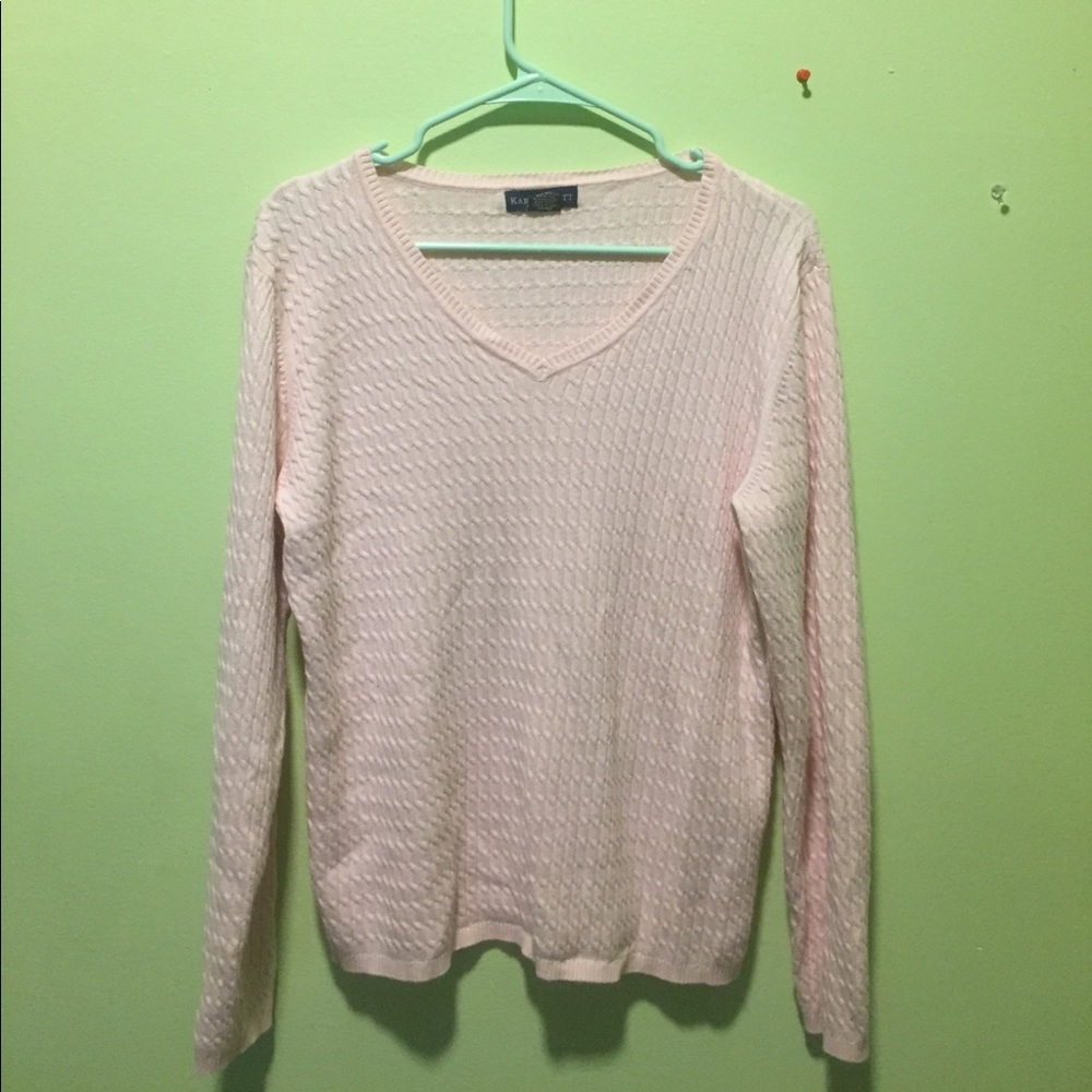 Karen Scott pink sweater (L)