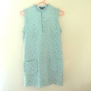 Baby Blue Lace Mod Mini Dress BCBG