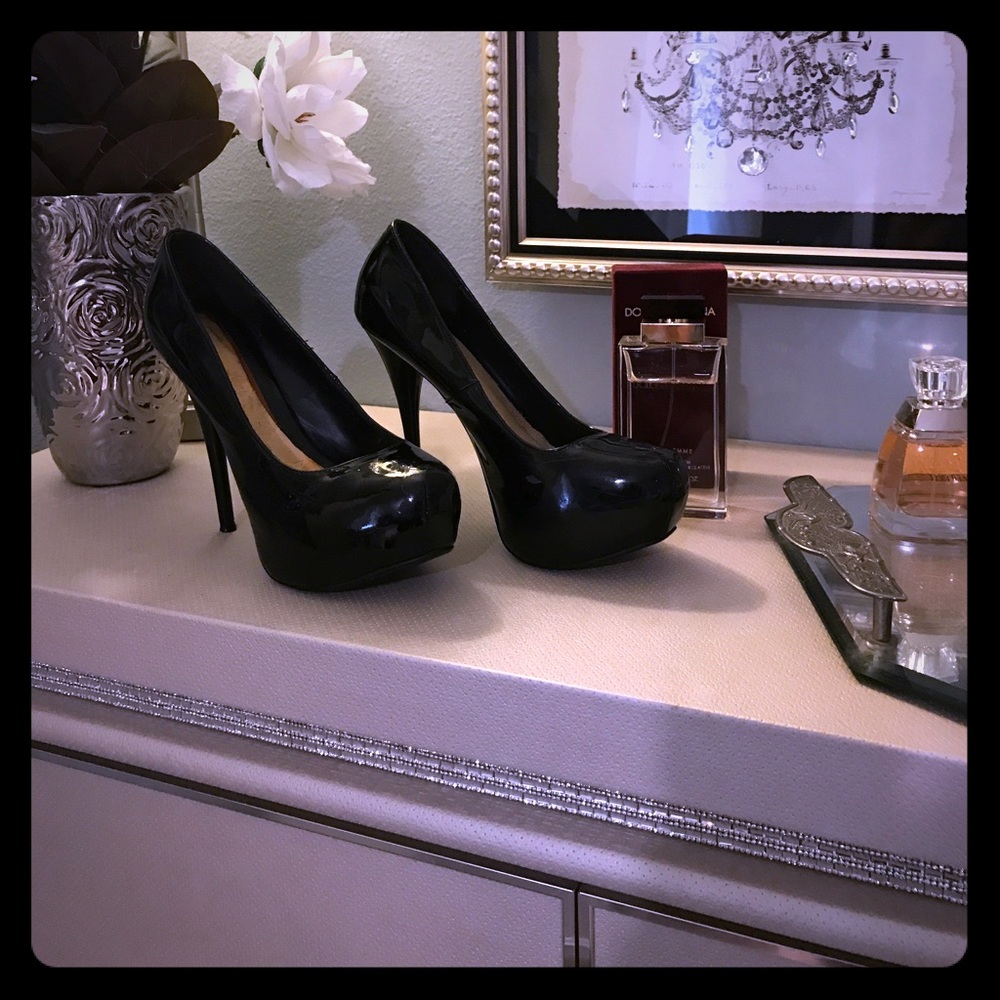 Sexy black platforms