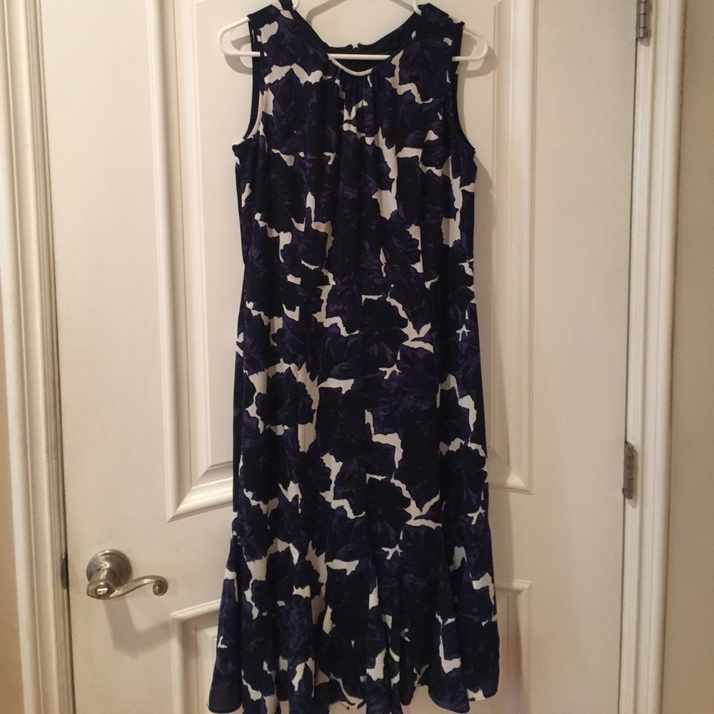 Talbots Blue and white dress