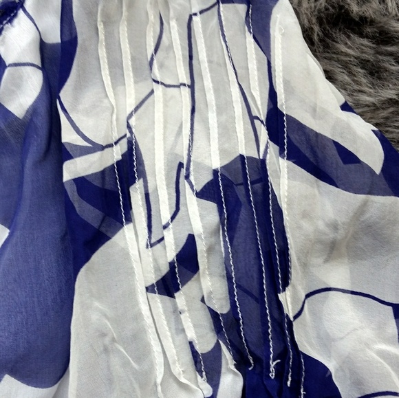 Anthropologie, Blue tassel  Blue blouse shirt, - Picture 5 of 8