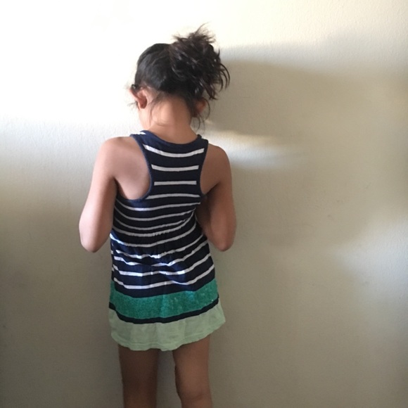 CHEROKEE NAVY STRIPED DRESS XS - Picture 2 of 3