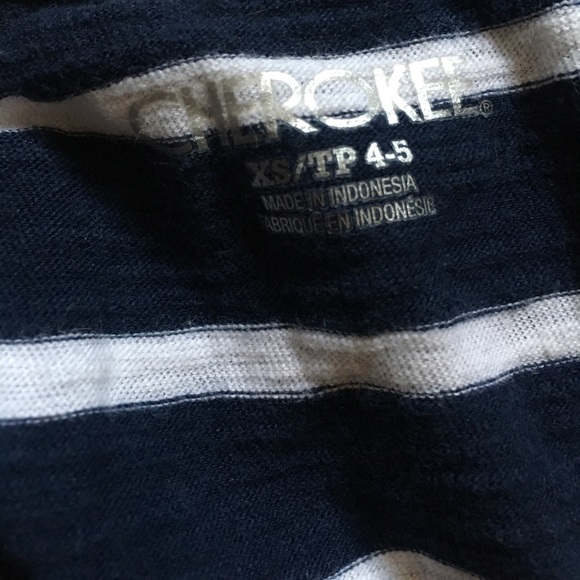 CHEROKEE NAVY STRIPED DRESS XS - Picture 3 of 3