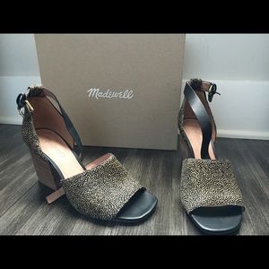 NEW IN BOX Madewell Alena Dotted Calf Hair Pumps