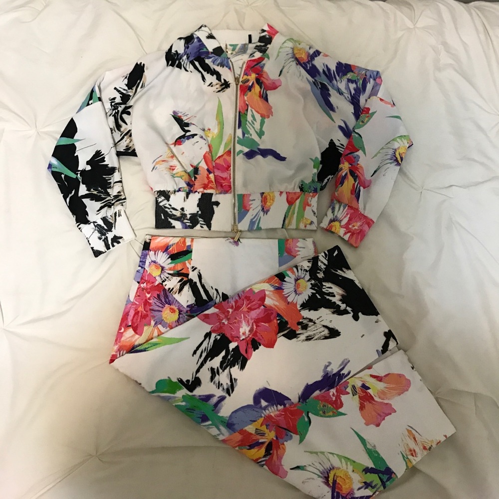 Marciano Floral Jacket and Skirt set