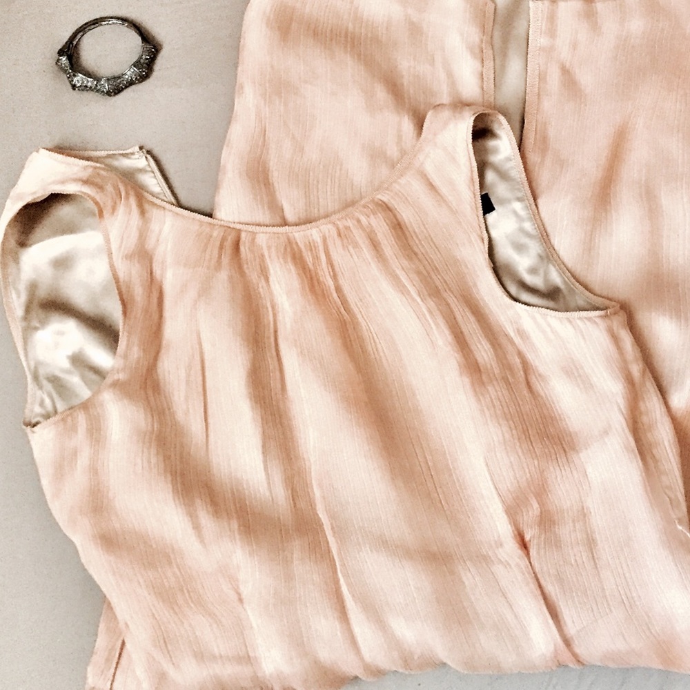 Lida Baday size 2 blush silk dress. High quality.