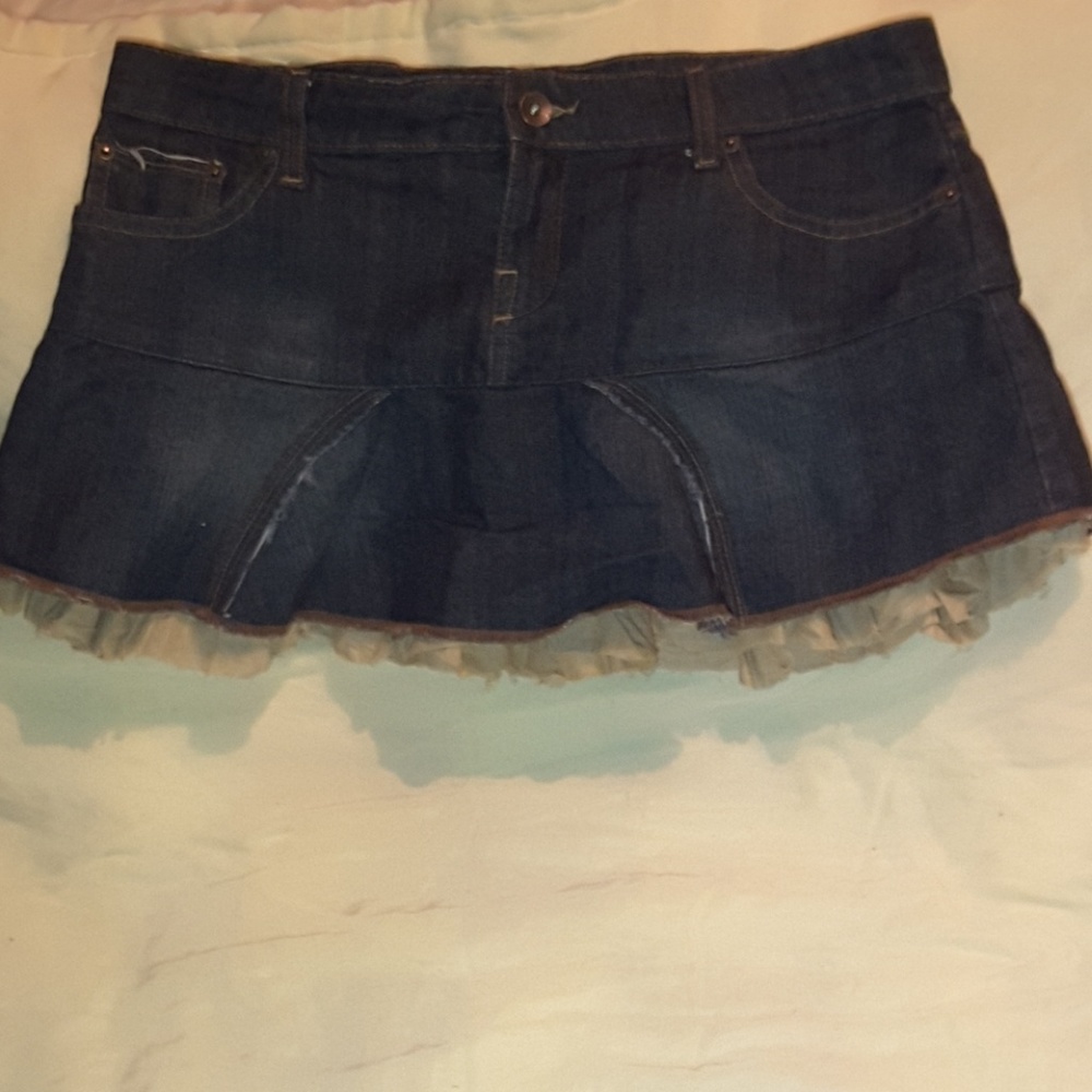 Vintage Jordache denim mini skirt size 7/8