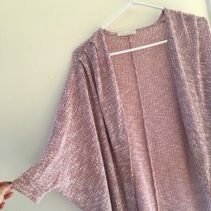 Cocoon cardigan in pink