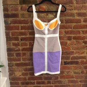 House of CB London fitted bandage dress. size S