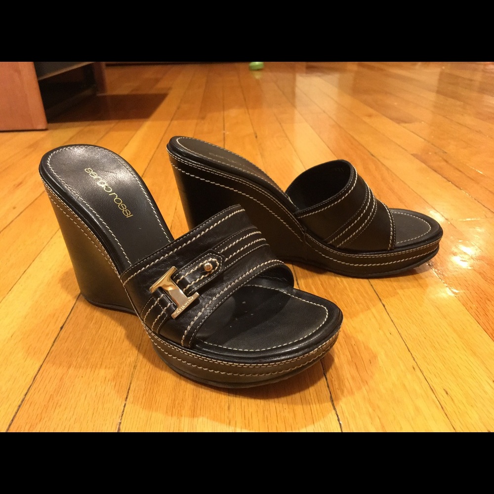 Sergio Rossi Black Wedges