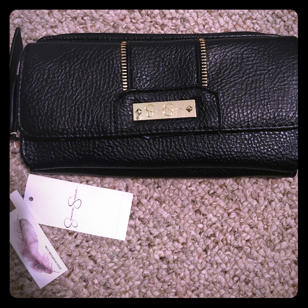 Lovely black and gold Jessica Simpson wallet!