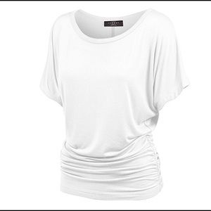 Women white solid shirt