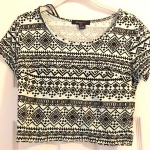 Geometric crop top