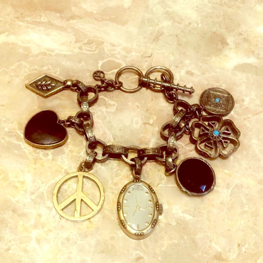 Lucky watch charm bracelet
