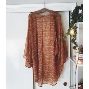 Free People Snakeskin Kimono