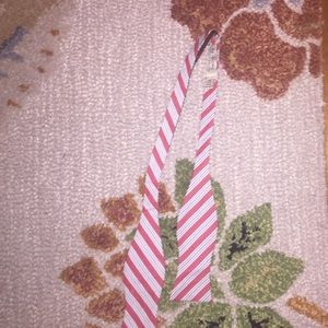 Red and white bow tie