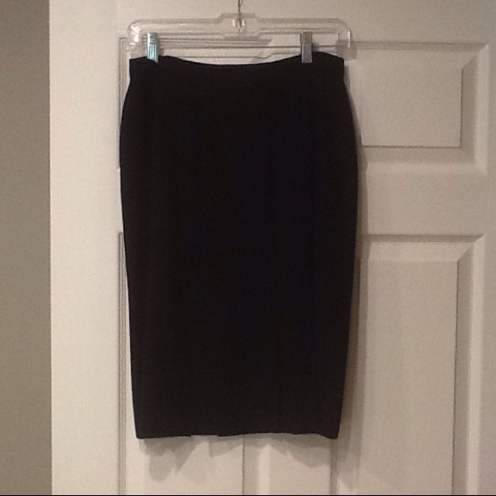 Black Chanel midi skirt