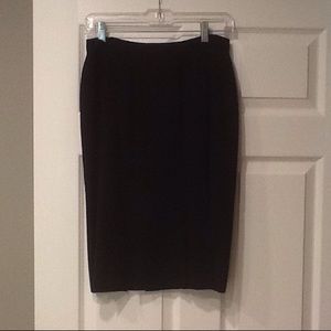 Black Chanel midi skirt