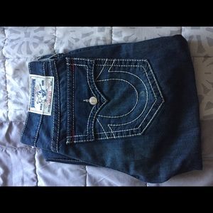 True Religion Jeans (blue w/ red stitching)