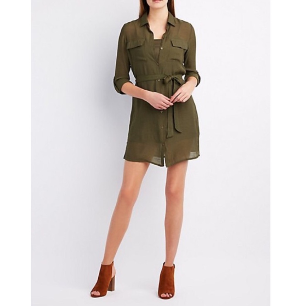Collared Shirt Dress