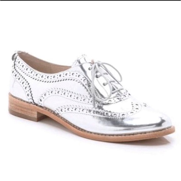 sam edelman silver oxfords