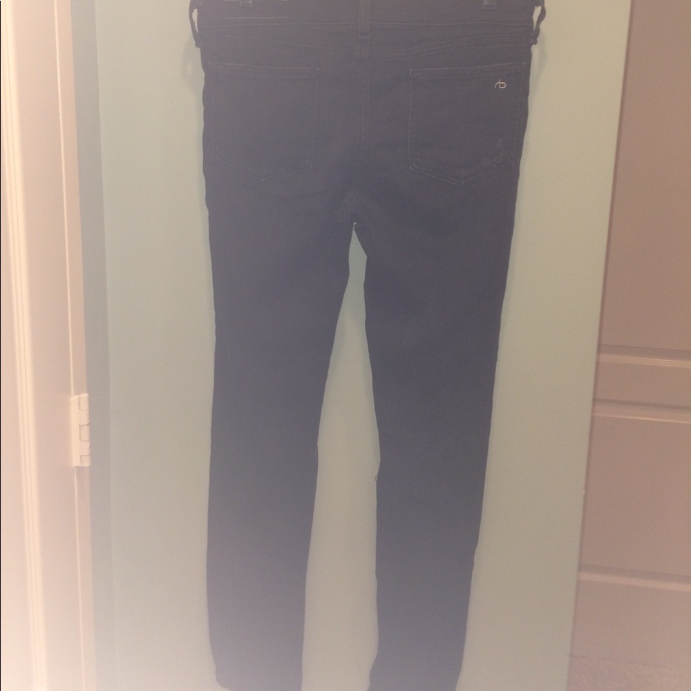 Black Rag & Bone Ripped Jeans - Picture 4 of 6