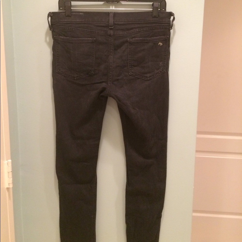 Black Rag & Bone Ripped Jeans - Picture 5 of 6