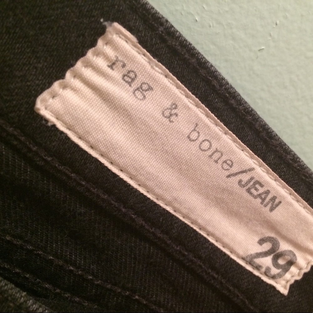Black Rag & Bone Ripped Jeans - Picture 6 of 6