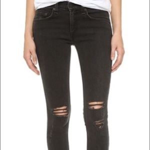 Black Rag & Bone Ripped Jeans