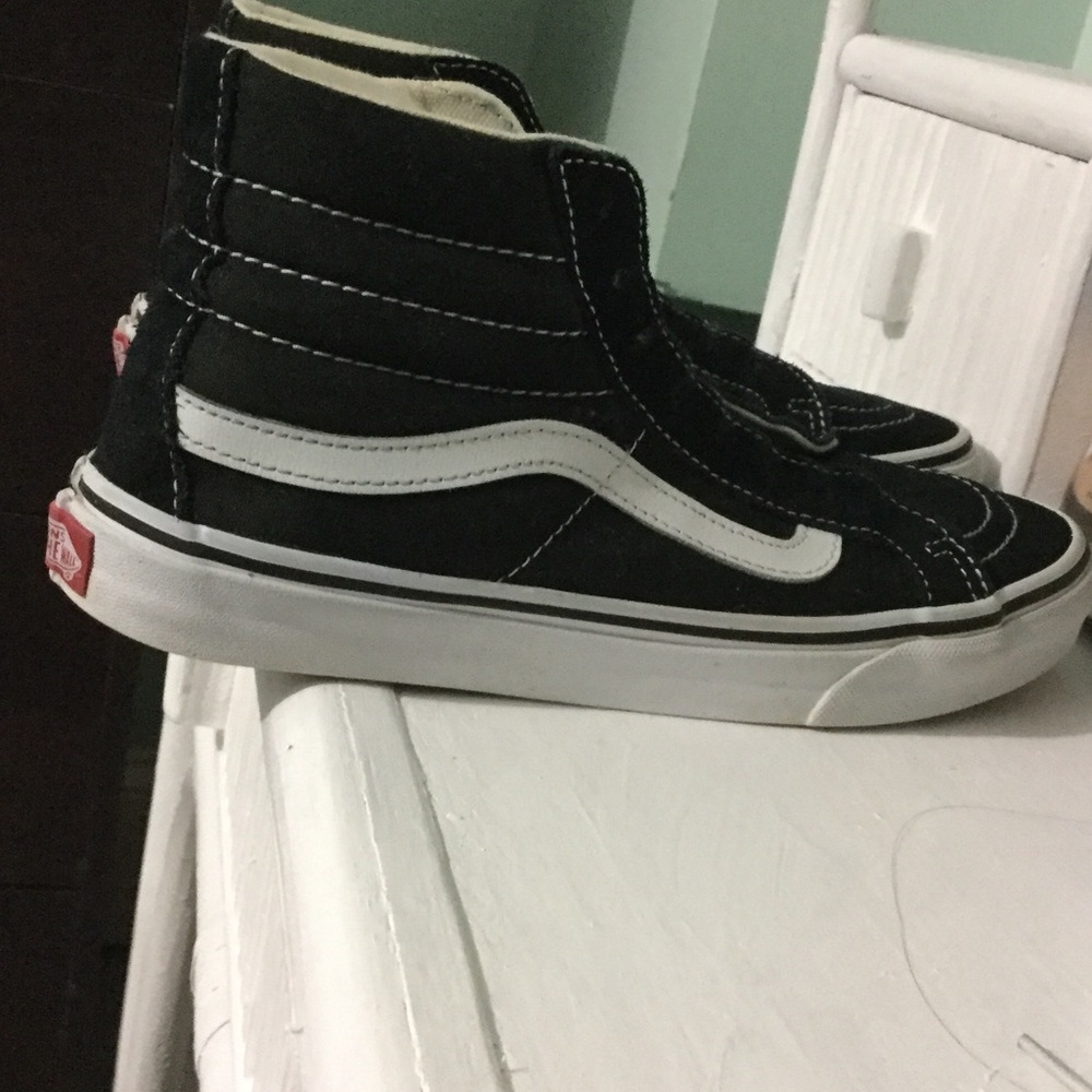black high top vans